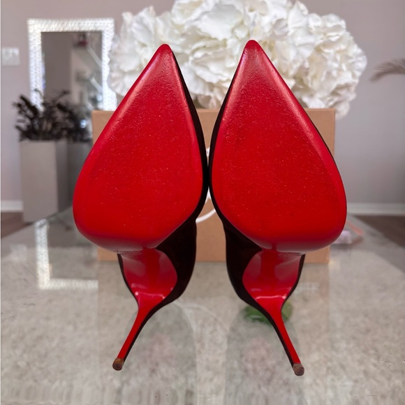 Authentic Christian Louboutin Pigalle Follies Women Brown Suede Stiletto Heels - Picture 10 of 16